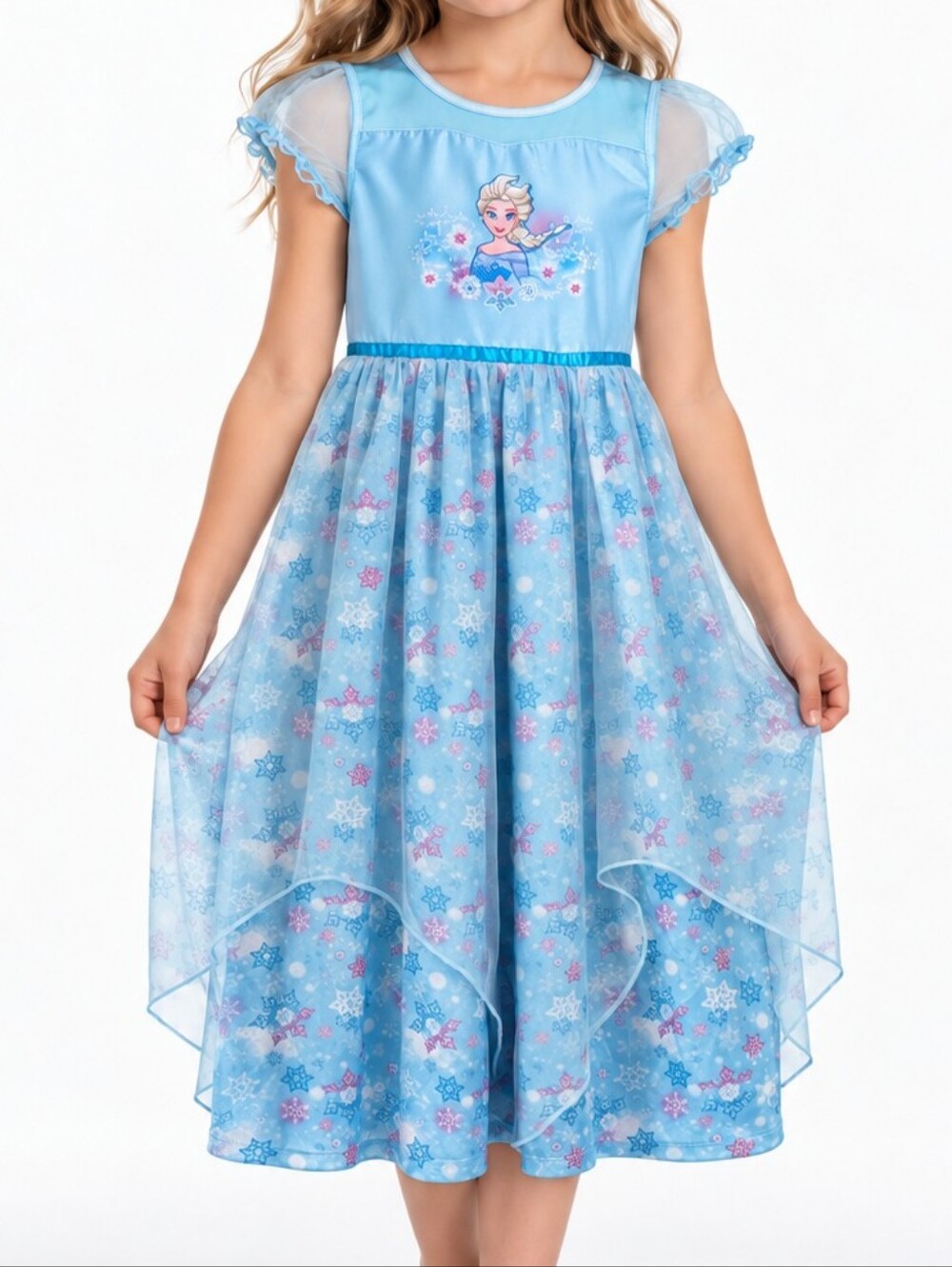 Disney Frozen Elsa Light Blue Girl's Costume Dress